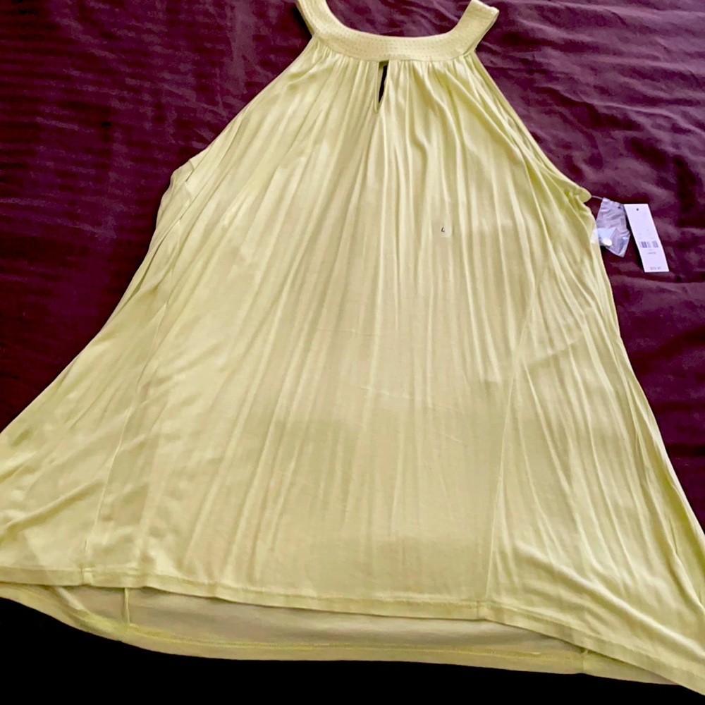 New York & Co hi-lo tank blouse; never worn, tags attached; size L